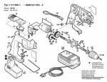 Bosch 0 601 938 6A1 Gbm 9,6 Ves-2 Cordless Drill 9.6 V / Eu Spare Parts